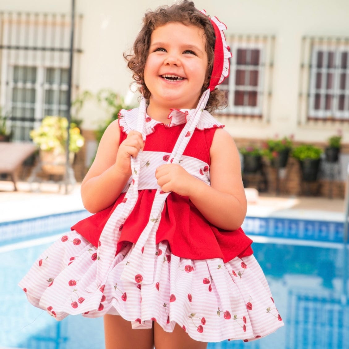 BABINE - Ballon  Baby Dress & Bonnet  - Lilac
