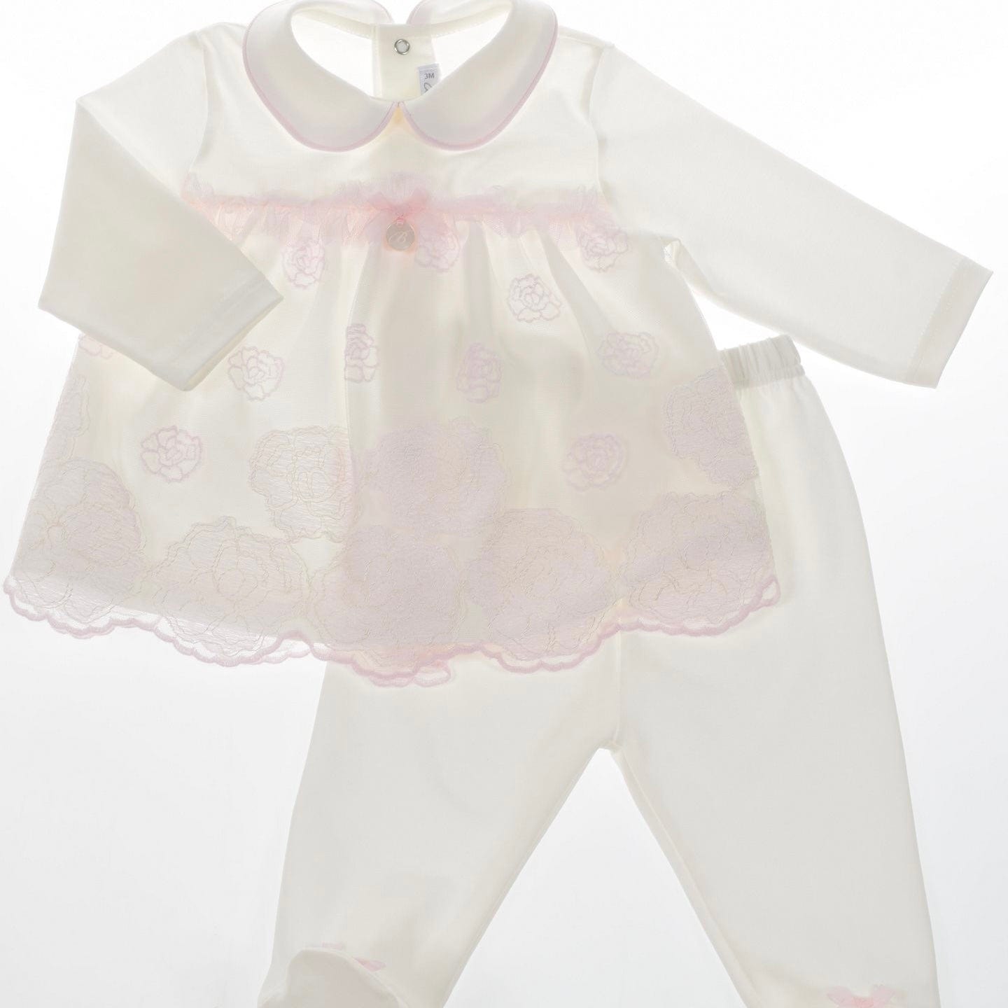 BARCELLINO - Lace Two Piece - Pink