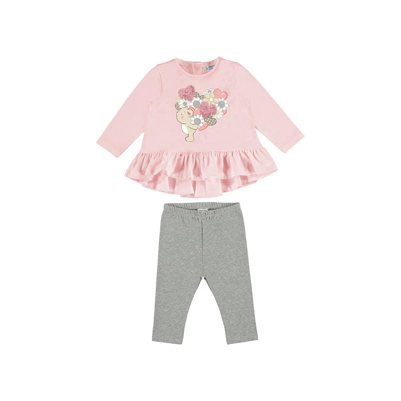 Mayoral - Bear Legging Set - Pink