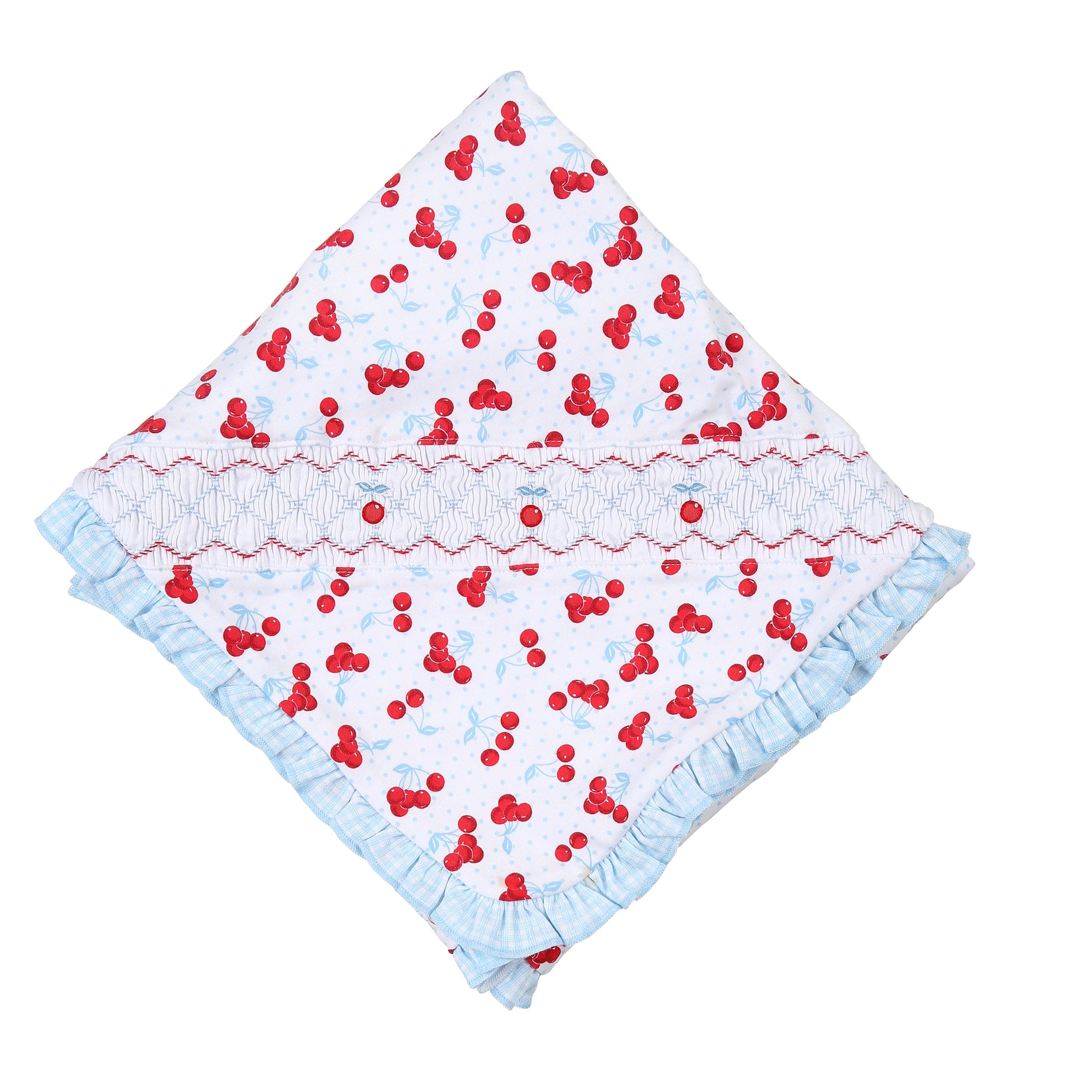 MAGNOLIA BABY - Sweet Cherries Smocked Four Piece Set  - White