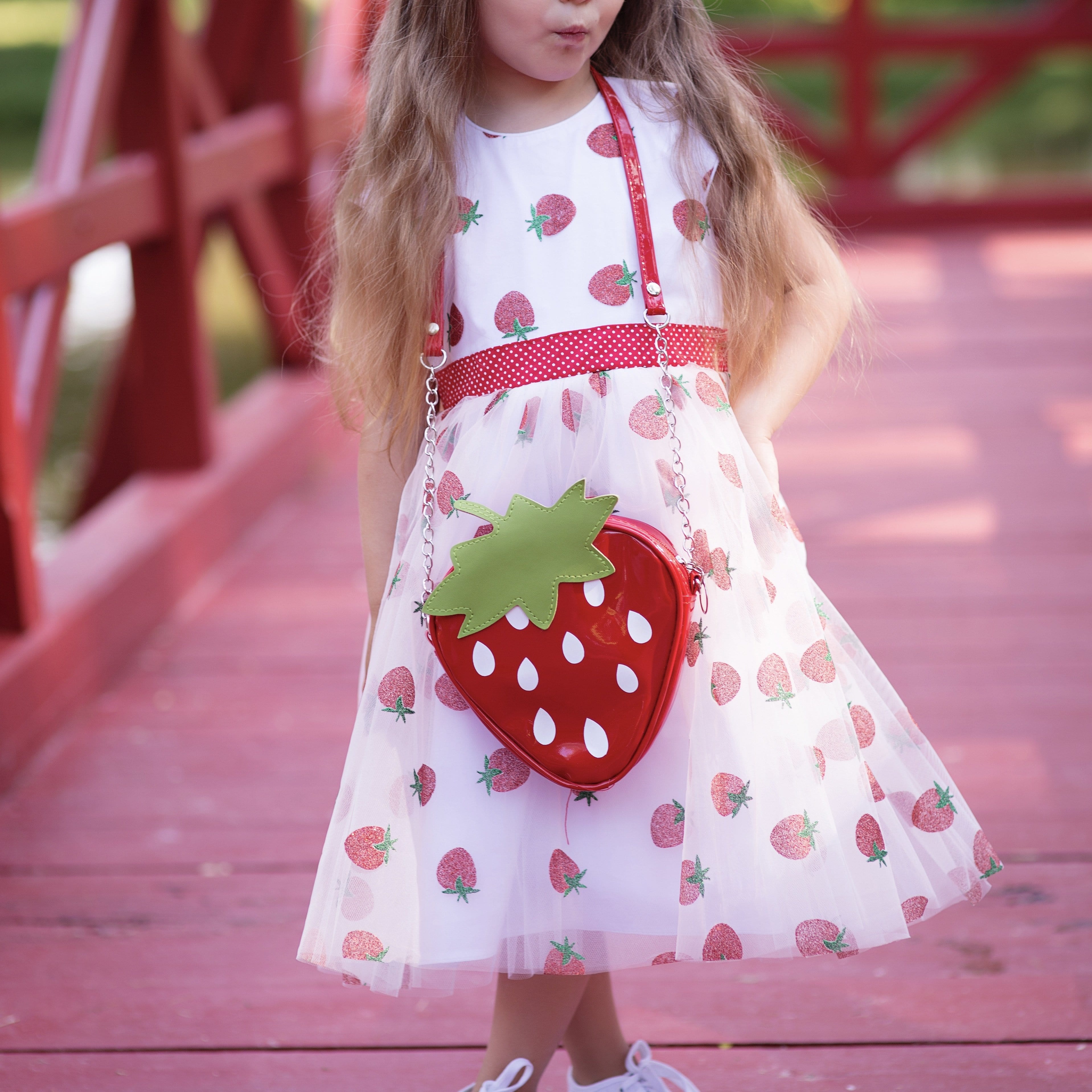 Little girl shop strawberry dress