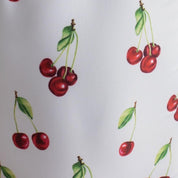 MEIA PATA - Cherries Print Scrunchie Hair Bow