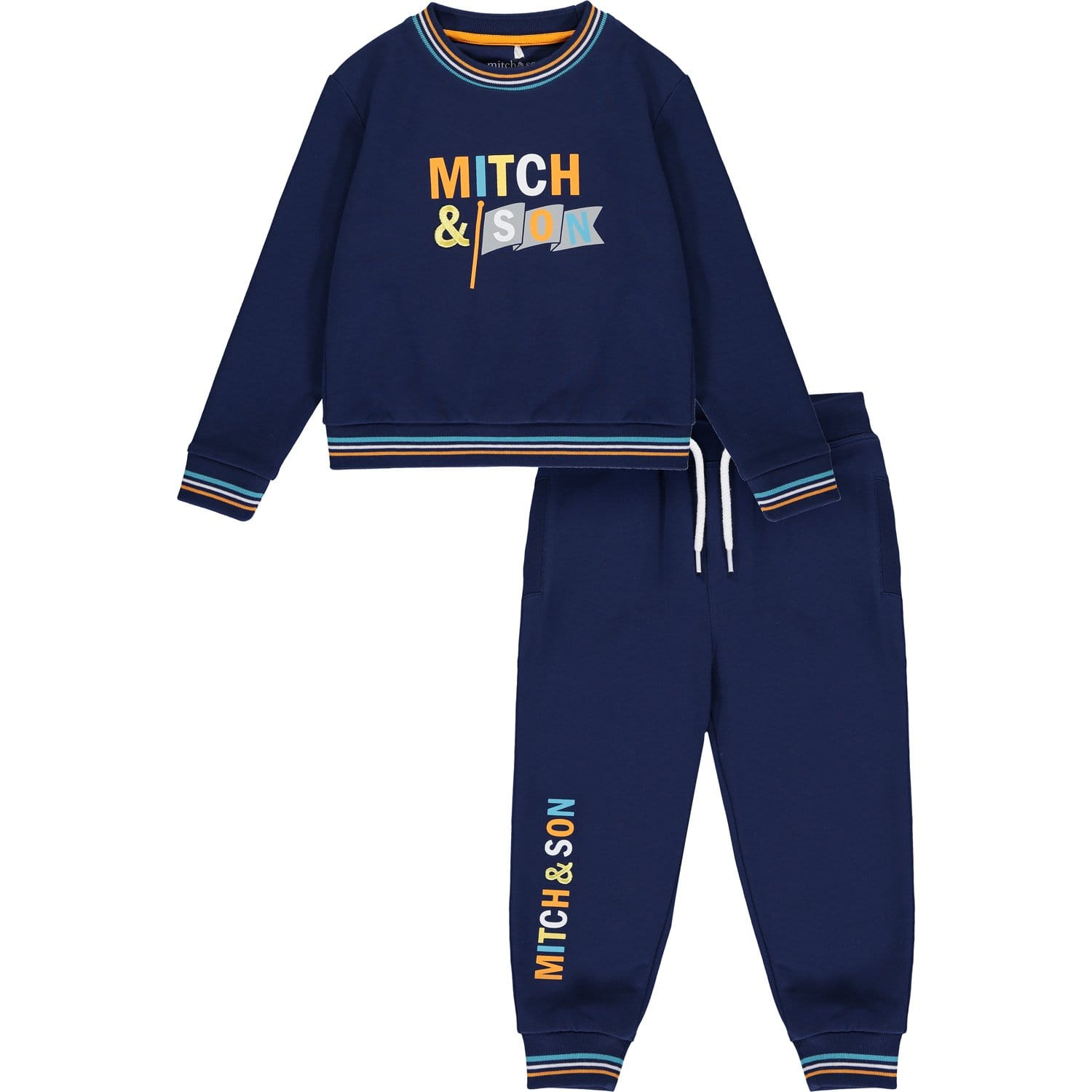MITCH & SON - Chris Flag Logo Tracksuit - Navy