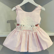 BABINE - Exclusive Stripe Cut Out Dress - Pink