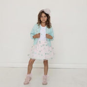 Daga - Polka Dot Tutu Skirt Set - Pink