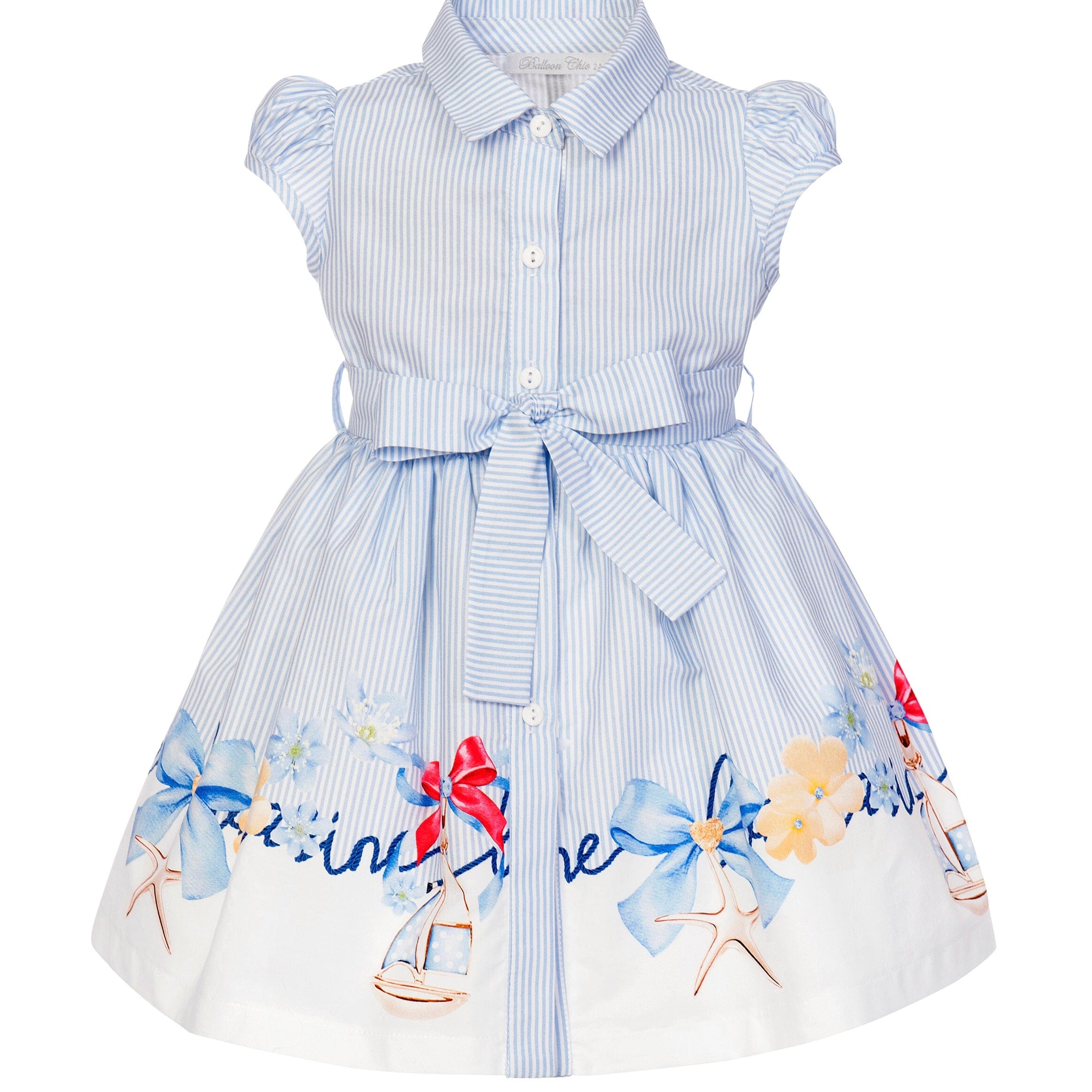 Balloon Chic - Nautical Shirt Dress - Blue – Bluebells Boutique