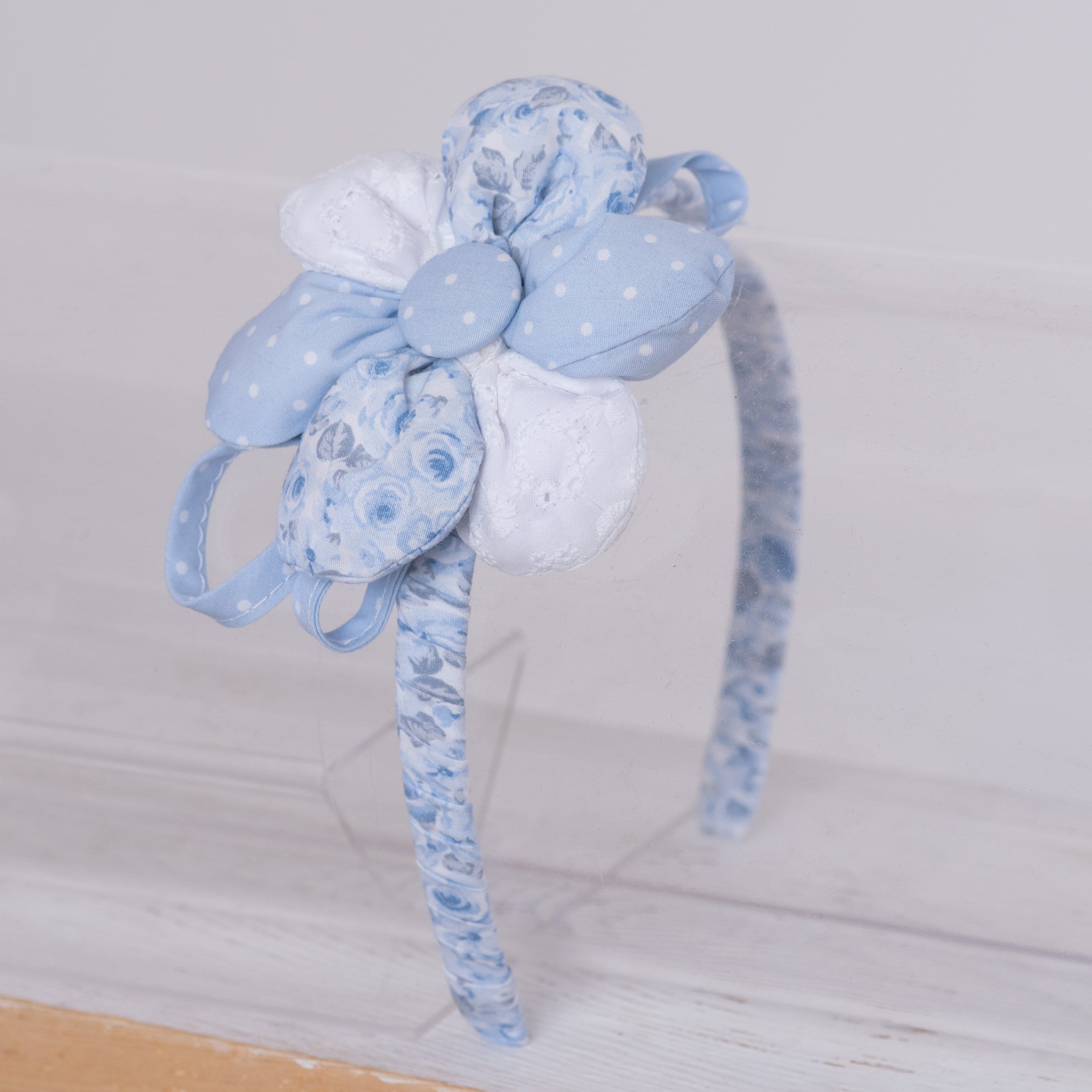 Daga - Flower Hairband - Blue