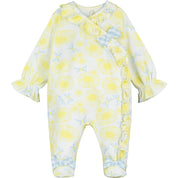 LITTLE A - Cassidy Buttercup Baby Grow - Lemon