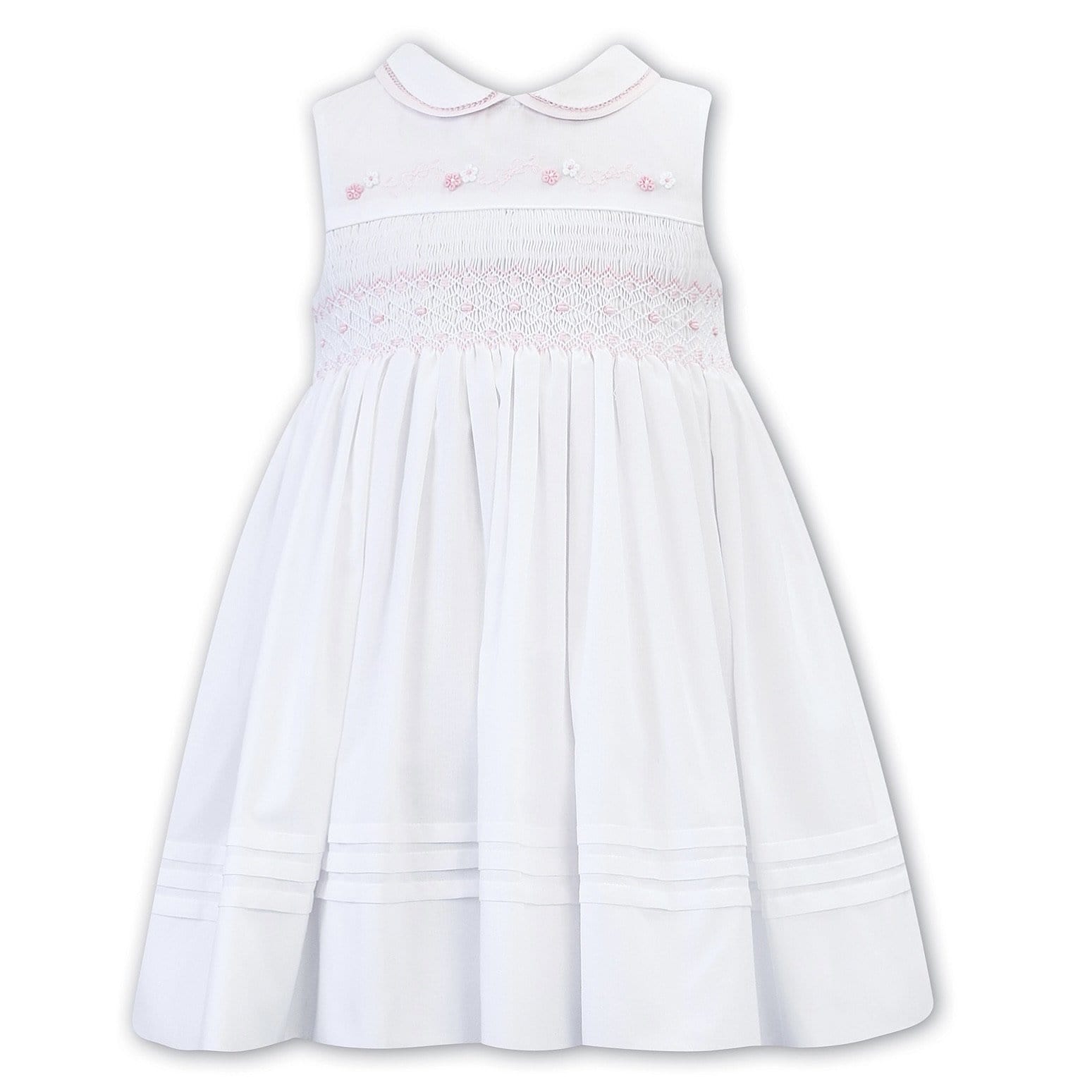 SARAH LOUISE - Sleeveless Smock Dress - Pink