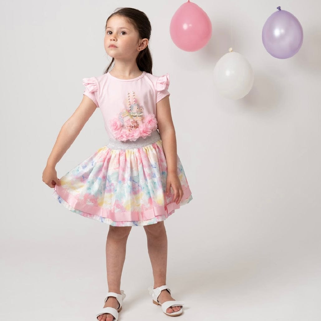 Cherubs Cream Twinkle Carousel Skirt Set In Stock Now main image 0