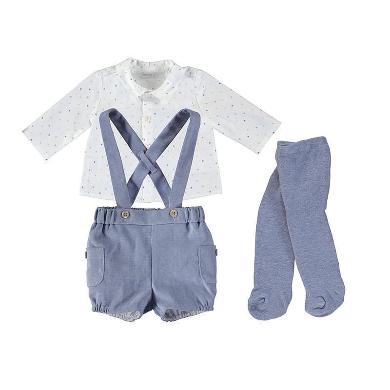 MAYORAL - Baby Dot Three Piece Set - Blue