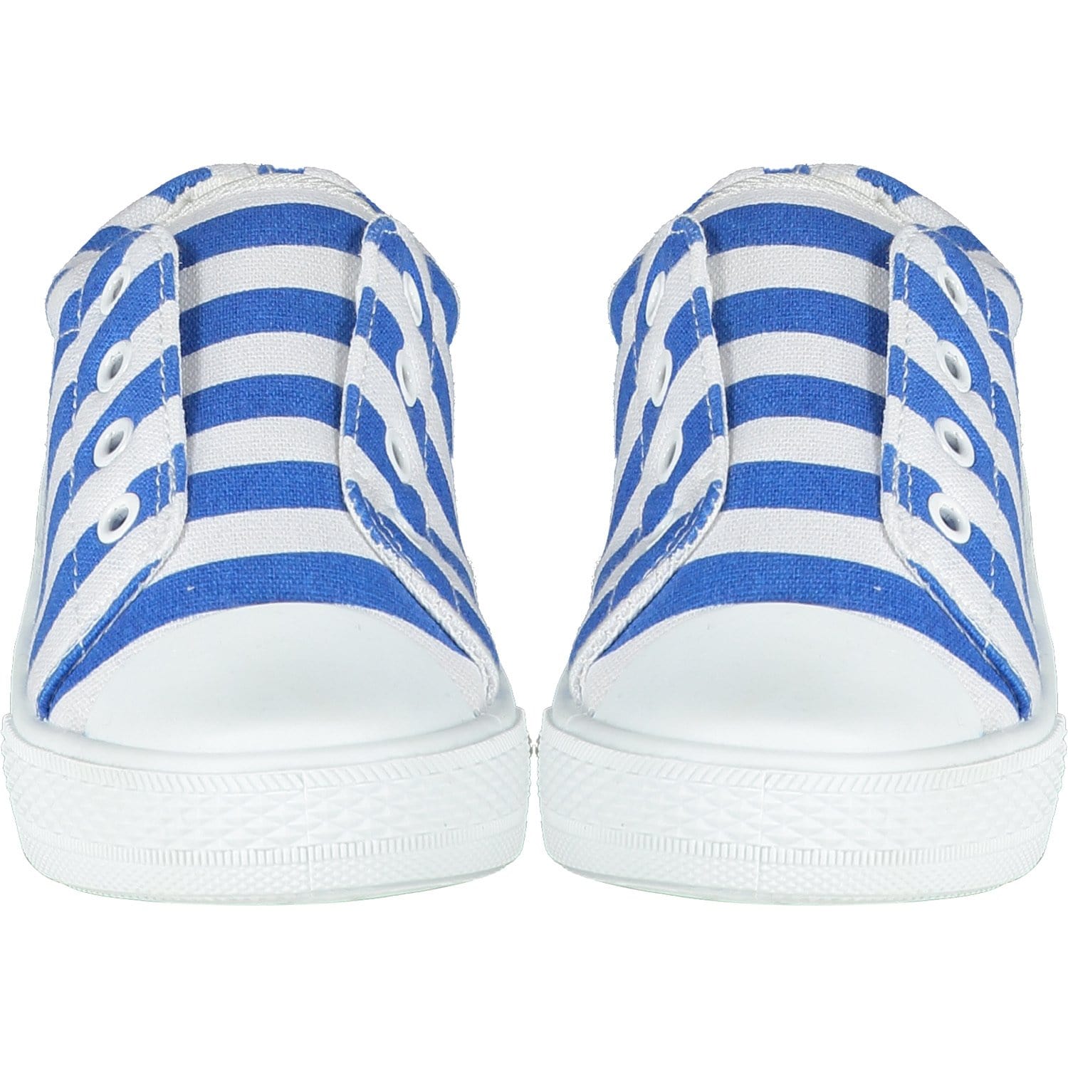 A DEE - Stripe Slip On Trainers - Blue