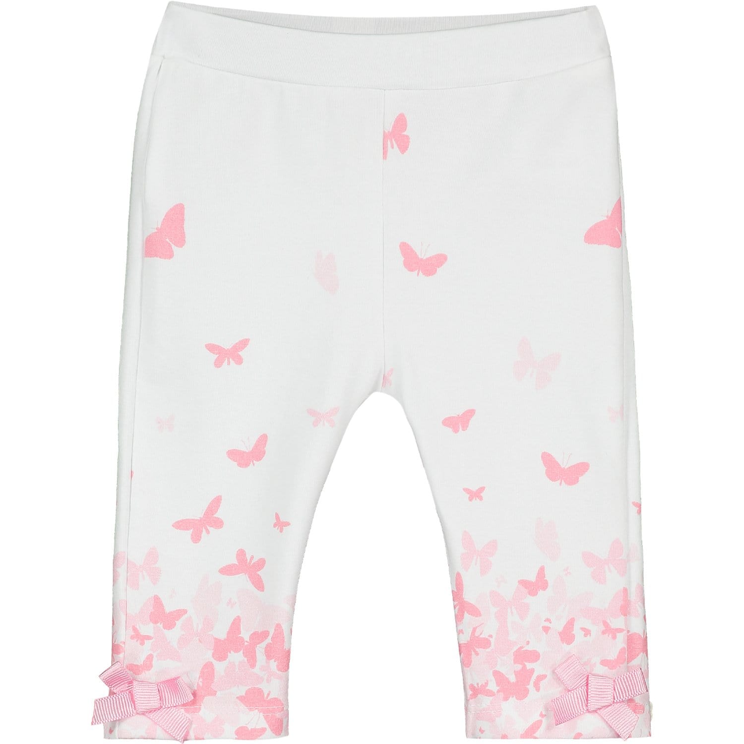 LITTLE A - Davina Butterfly Print Leggings Set - White