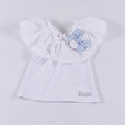 Daga - Flower Skirt Set - White