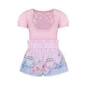 LAPIN HOUSE - Top & Car Short Set - Pink