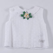 Daga - Rose  Daisy Skirt Set - White