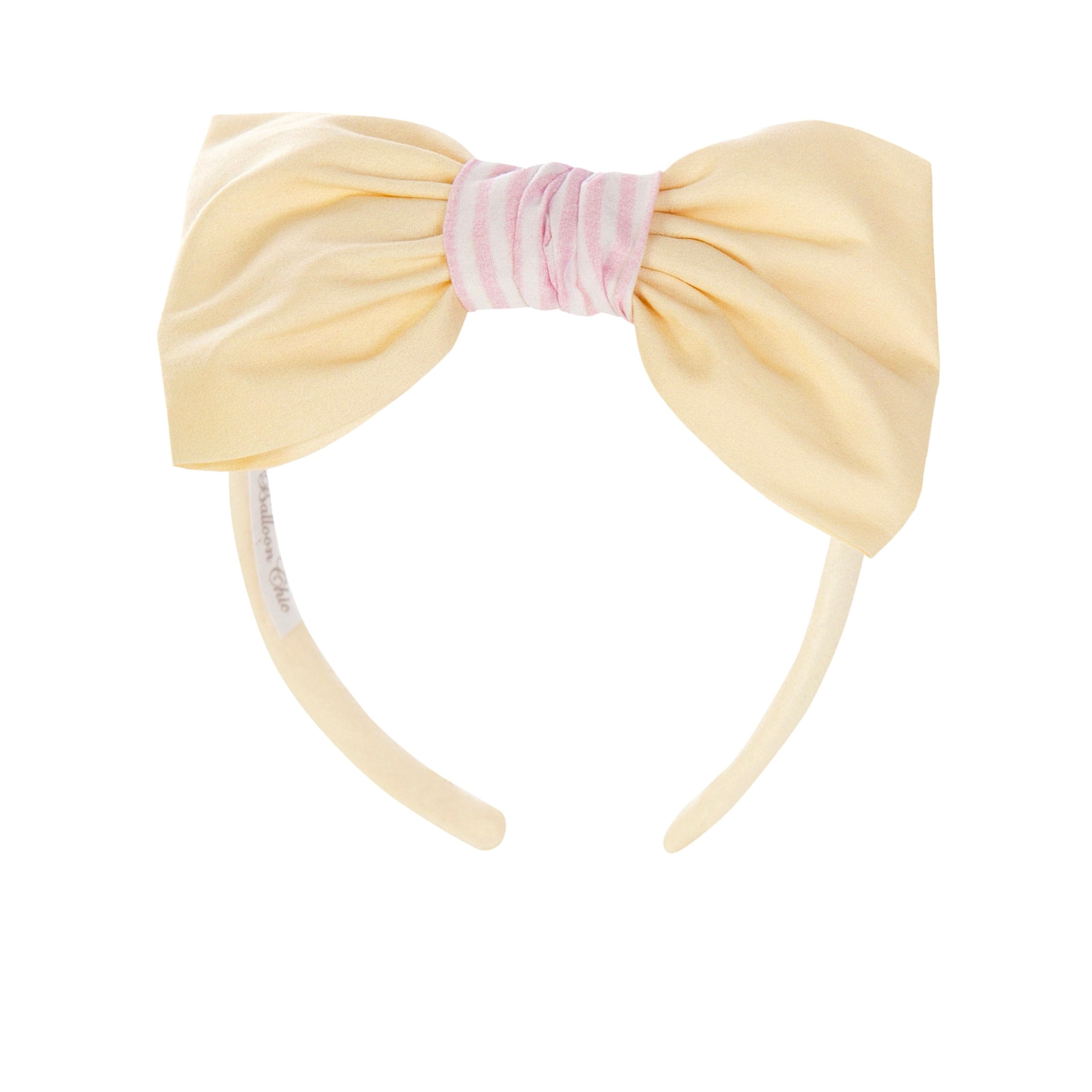 BALLOON CHIC - Stripe Hairband - Lemon