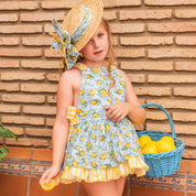 BABINE - Lemon Backless Puffball Dress  - Yellow