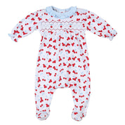 MAGNOLIA BABY - Sweet Cherries Smocked Four Piece Set  - White