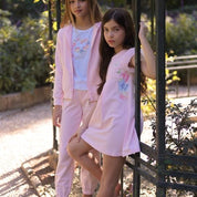 LAPIN HOUSE - A Line Ruffle Sleeve Dress - Pink