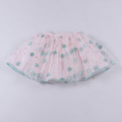 Daga - Polka Dot Tutu Skirt Set - Pink