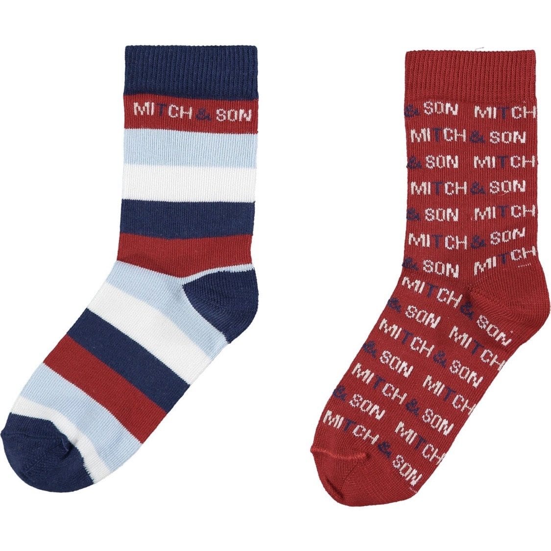 MITCH & SON - Stripe Socks - Red