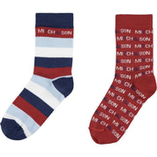 MITCH & SON - Stripe Socks - Red