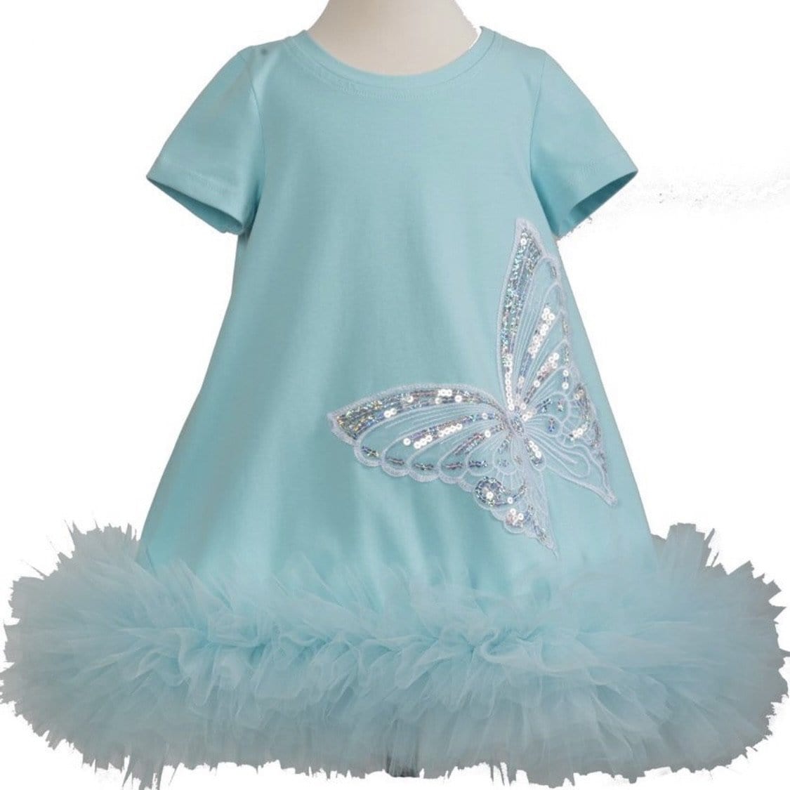 DAGA - Butterfly Tutu Dress - Turquoise  Bluebells Boutique
