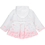 LITTLE A - Daisy Butterfly Jacket - White