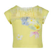 LAPIN HOUSE - Floral Top & Short Set - Lemon