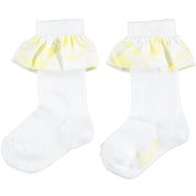 LITTLE A - Chanelle Knee High Sock - Lemon