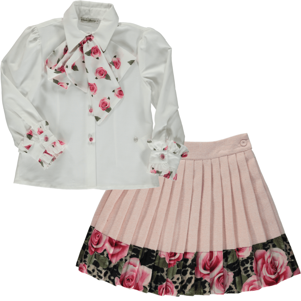 PICCOLA SPERANZA - Strawberry Skirt Set - Pink