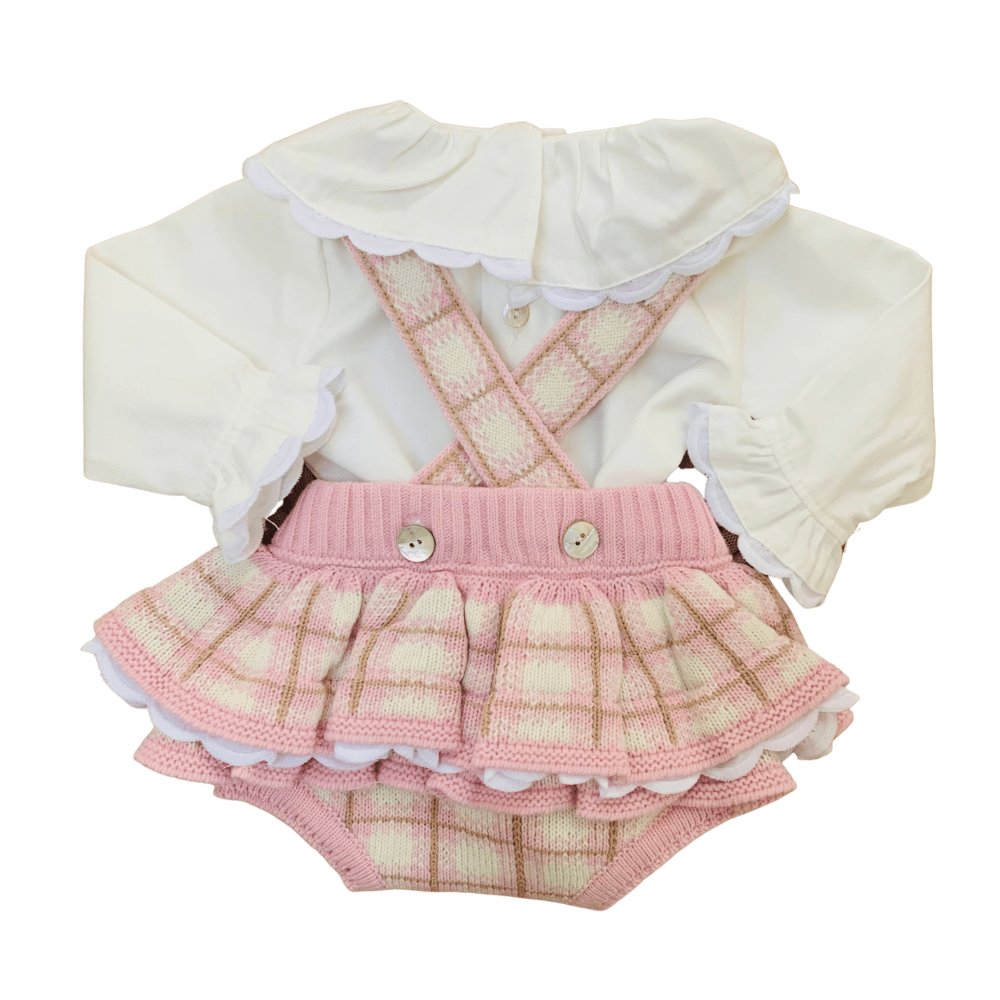 RAHIGO - Tartan Three Piece Set - Pink
