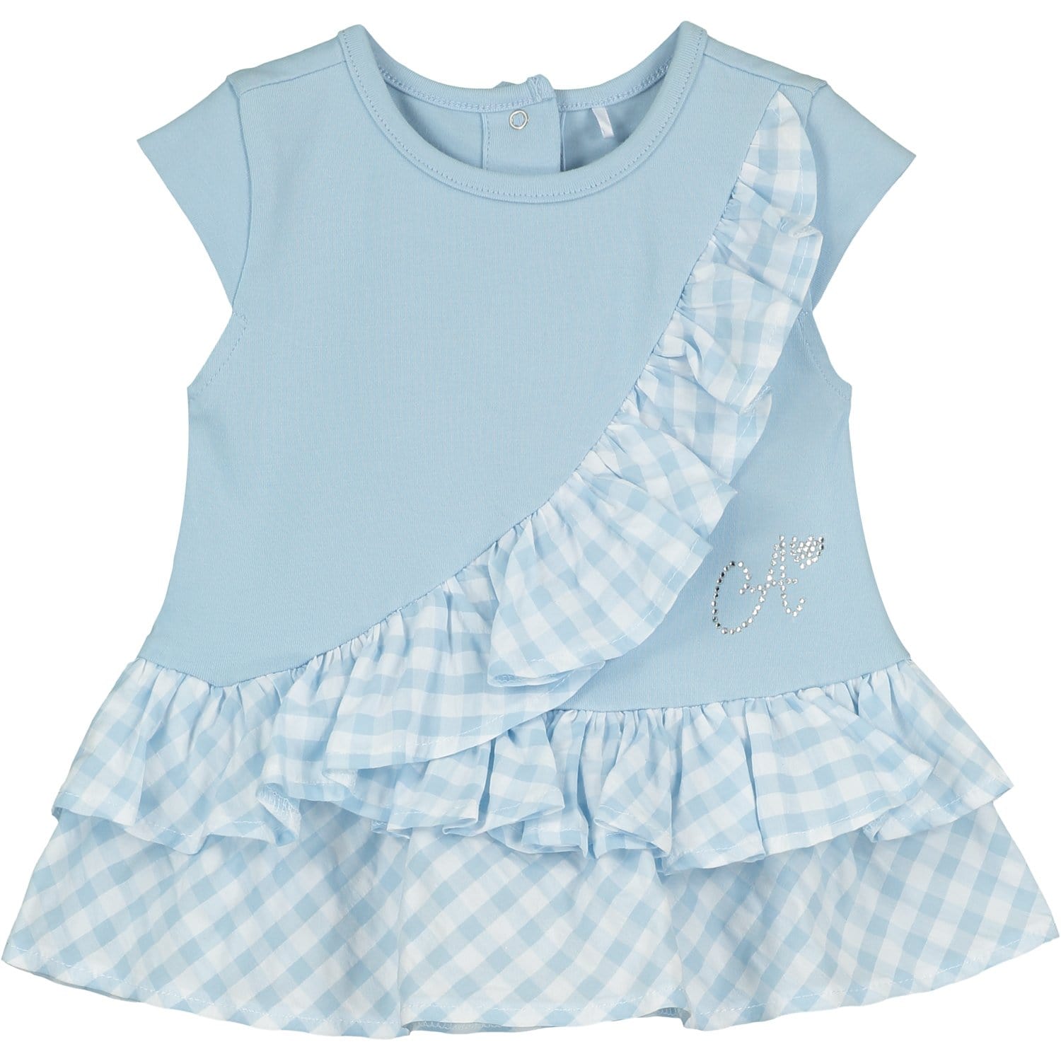 LITTLE A - Clara  Check Legging Set - Light Blue