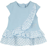 LITTLE A - Clara  Check Legging Set - Light Blue