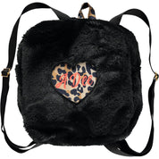 A DEE - Wild About Big Cats Faux Fur Bag - Black