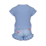 LAPIN HOUSE - Floral Ruffle Short Set - Blue