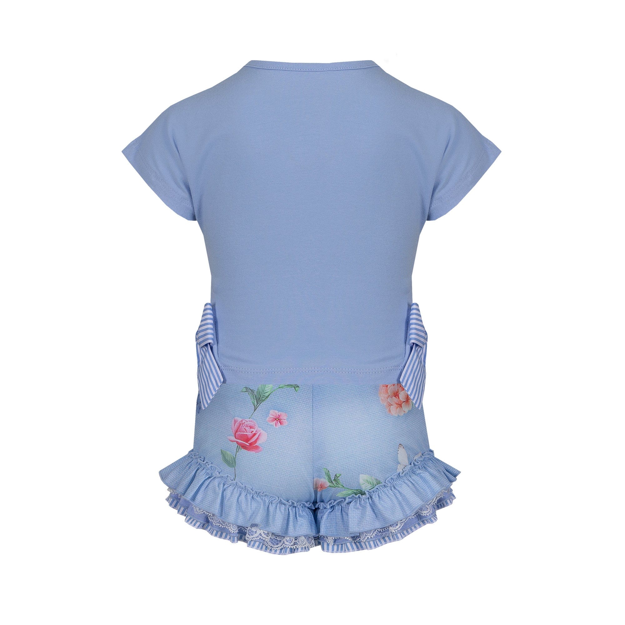 LAPIN HOUSE - Floral Ruffle Short Set - Blue