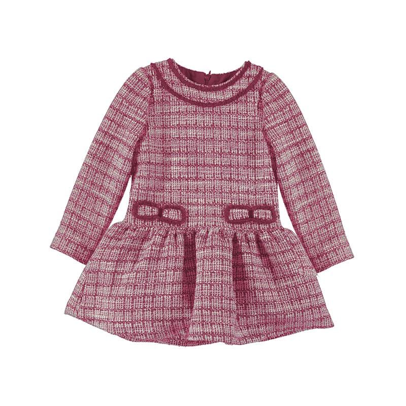 MAYORAL - Tweed Dress - Red