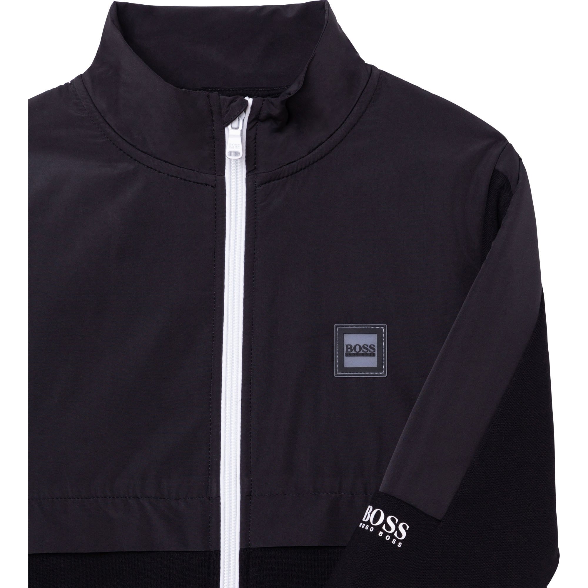 HUGO BOSS - Boys Two Piece Tracksuit Set - Black