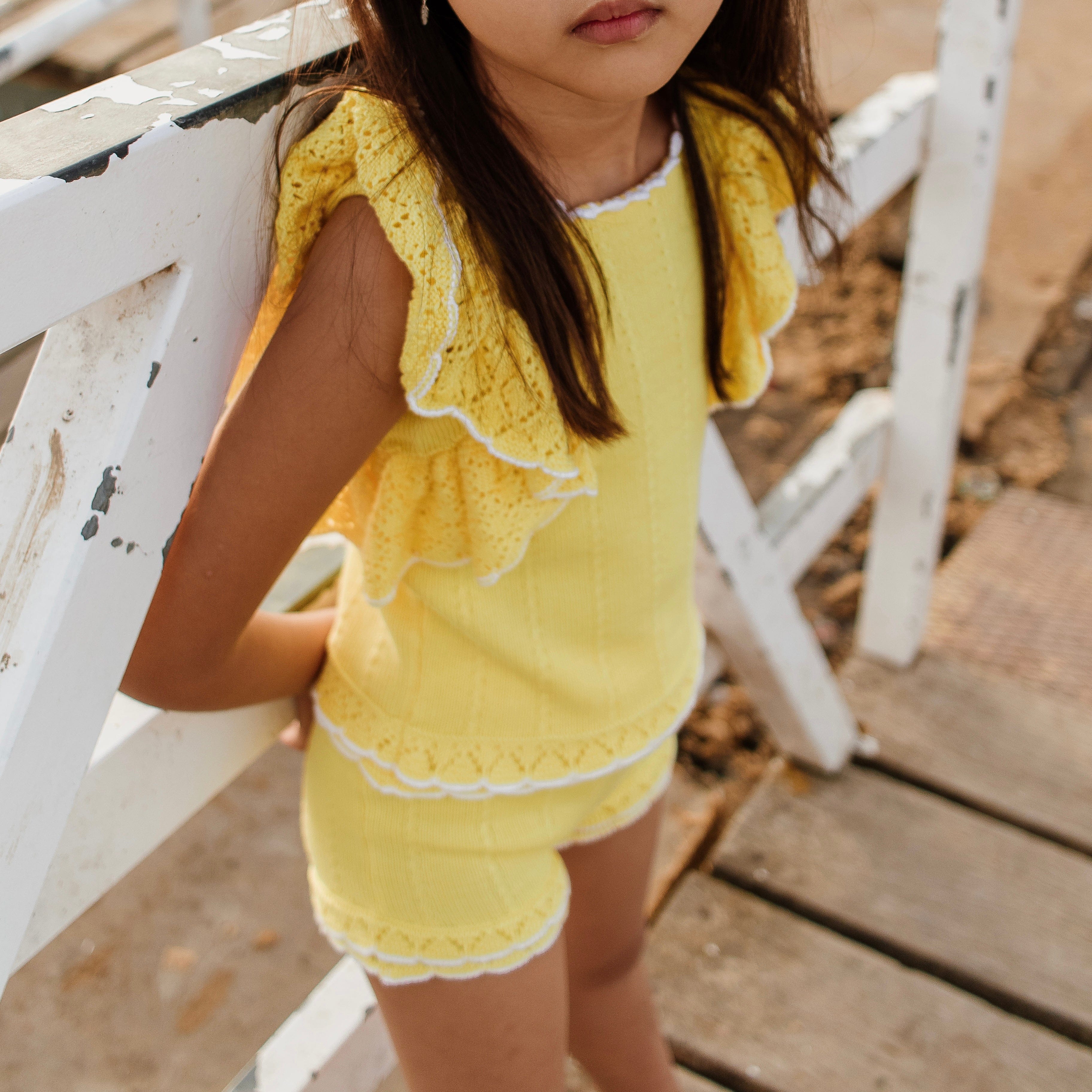 Rahigo - Two Piece Short Set -  Yellow