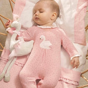 MAYORAL - Swan Onesie - Blush