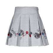 LAPIN HOUSE - Dog Tooth Skirt & Blouse - Grey