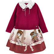 MONNALISA - Daisy Duck  Dress - Burgundy