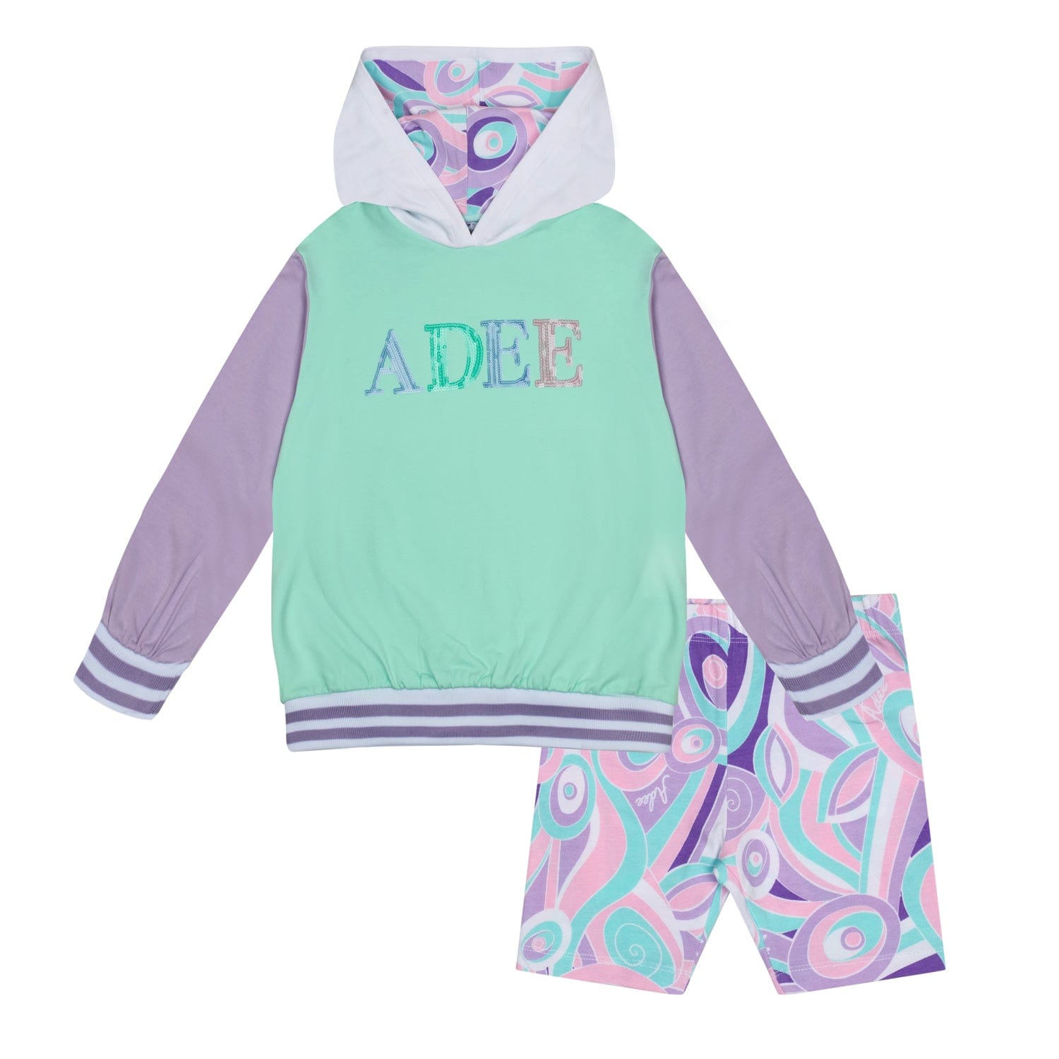 A DEE - Nellie Popping Pastels Hoody Cycle Set- Mint