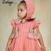 Rahigo - Four Piece Dress Set -  Coral