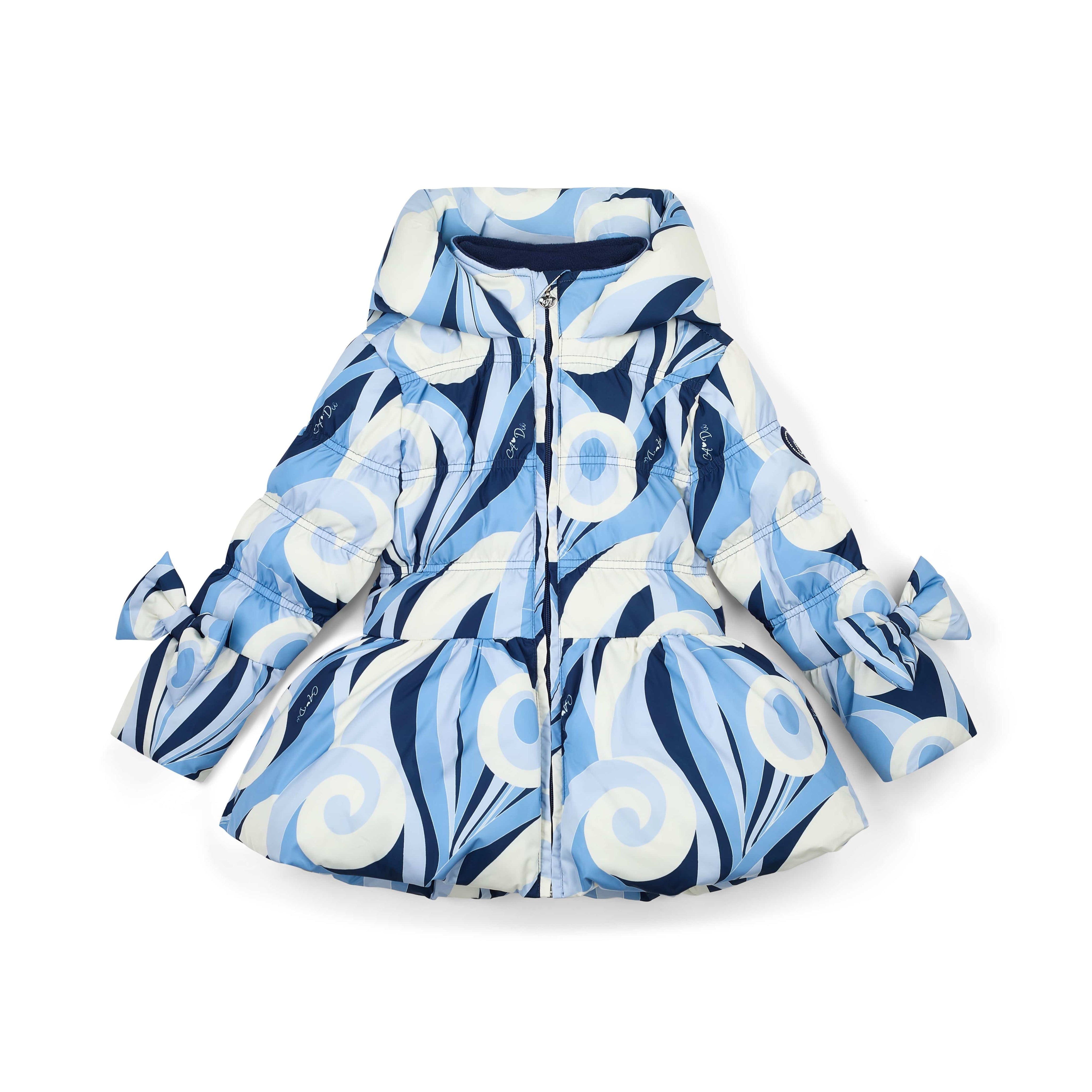 A DEE - Twilight Twirls Nylah Swirl Print Bow Jacket - Powder Blue