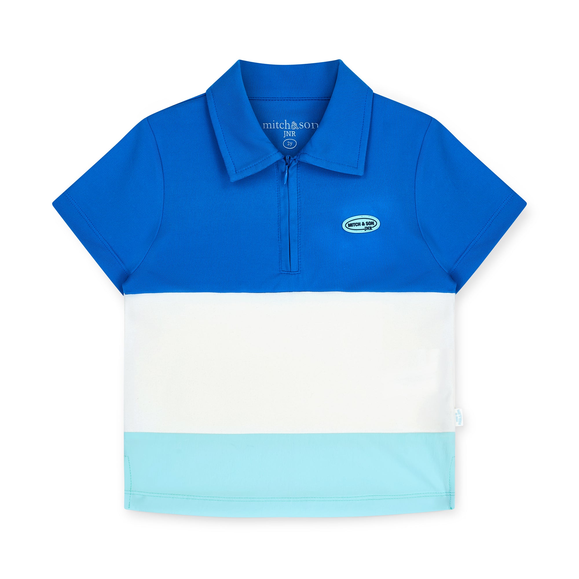 MITCH & SON -  Hugh & Hamish JNR Ny Polo & Cargo Short Set - Bright Blue