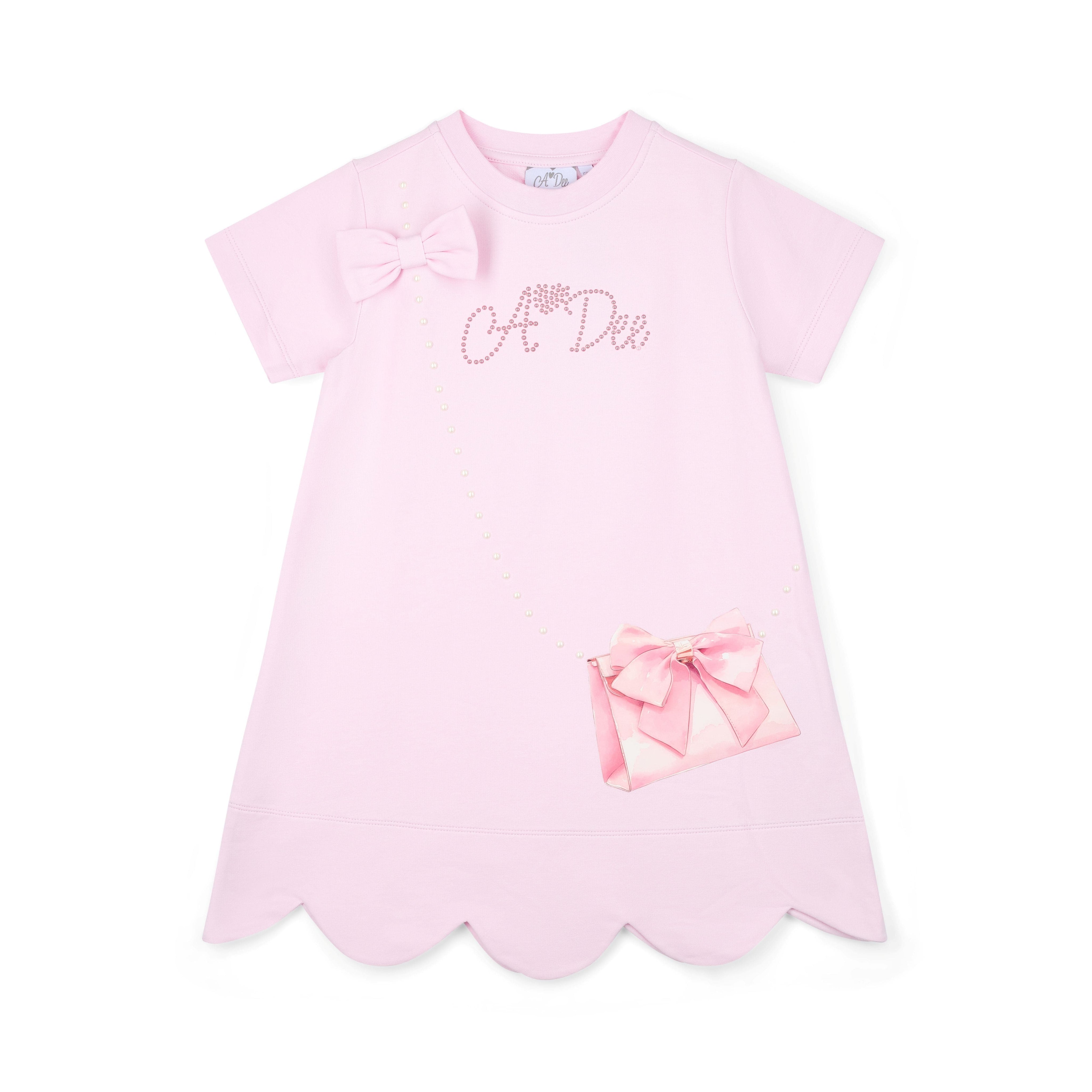 A DEE - Regina Bow-tique Chic Sweat Handbag Dress - Pink