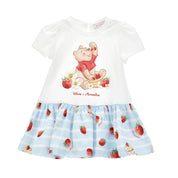 MONNALISA - Winnie The Pooh Bebe Jersey Dress - Blue